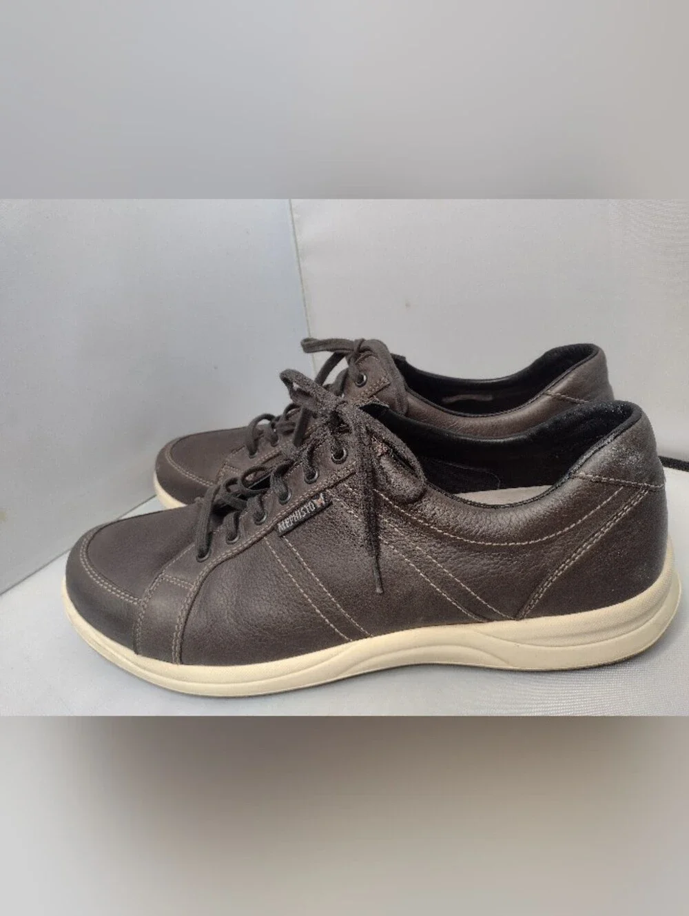 Mephisto Hero Perf Mens Size 13 Gray Leather  Work Dress Comfort Sneakers B12